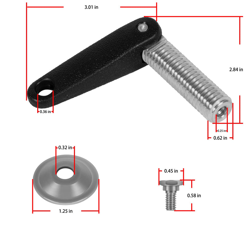 [Australia - AusPower] - Clamp Screw & Handle Fit For Johnson Evinrude Outboard, Replace For 433675 0433675 