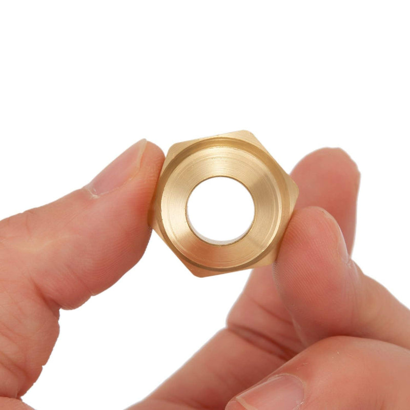 [Australia - AusPower] - Litorange 2 PCS Metals Brass Couples Tube Fitting Half Union Gas Adapter 3/4" Flare x 3/4 Inch NPT Male Pipe Connector 