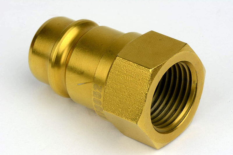 [Australia - AusPower] - TEMCo 1/2" Female NPT Thread 1/2" Body Pair Hydraulic Coupler ISO 5675 Poppet Valve Quick Connect for Tractors and Ag Equipment Fits Pioneer Parker Format - HF0054 (HF0052 + HF0053) 