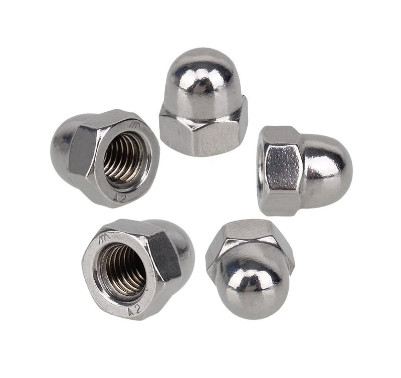 [Australia - AusPower] - binifiMux 100pcs M3x0.5mm Acorn Cap Nuts, 304 Stainless Steel / 18-8 / A2-70, Plain Finish, DIN1587 M3 100pcs 