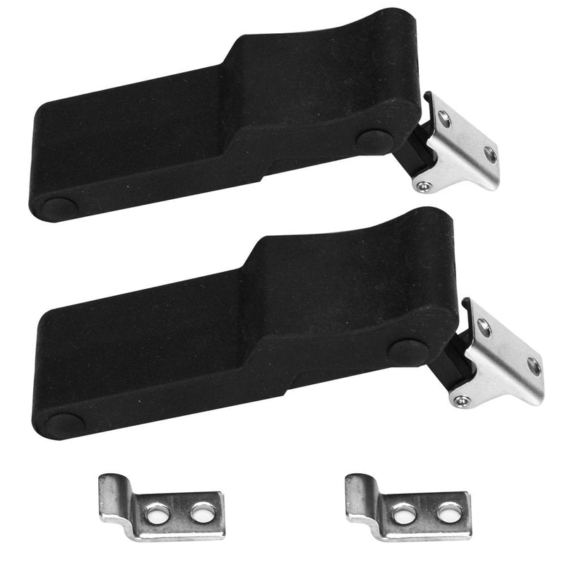[Australia - AusPower] - ADrivWell 4PCS Flexible Rubber Draw Latch for Cooler, Boat Compartment,Cargo Box with Stainless Steel Keeper and Bracket 