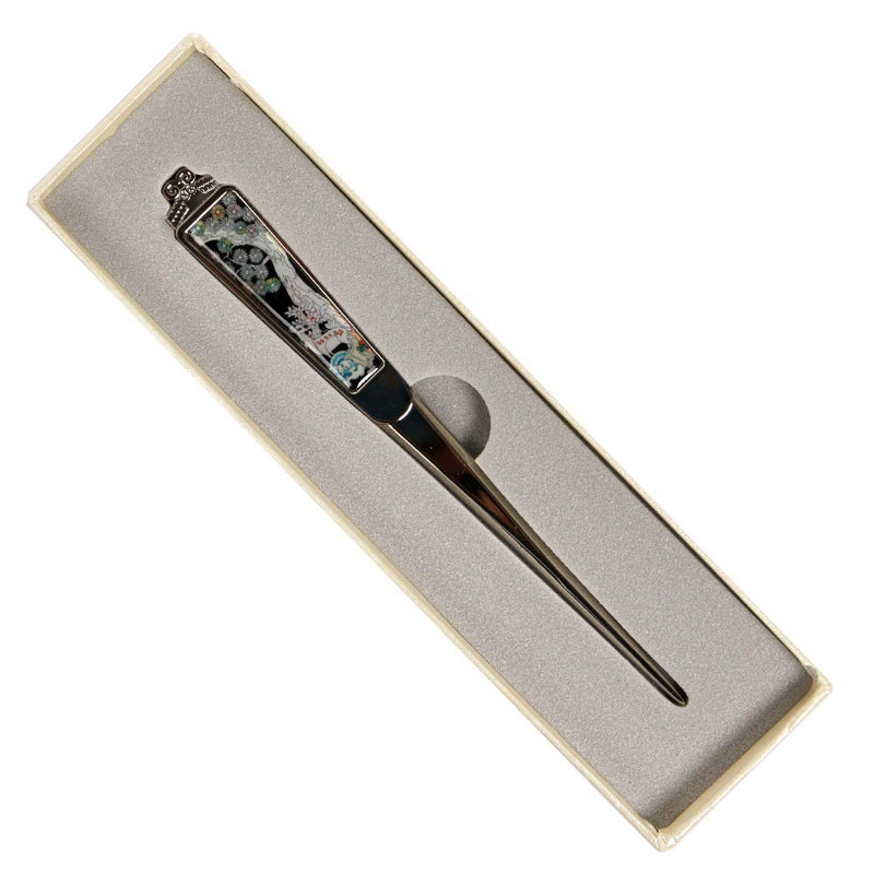 [Australia - AusPower] - Decorative Envelope Paper Letter Opener with Mother of Pearl Antique Design Silver Steel Office Knife Hand Cutter Blade (Pine Tree) 