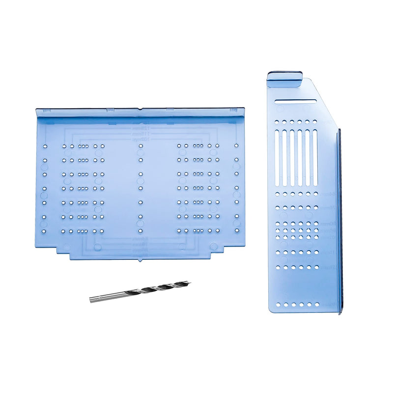 [Australia - AusPower] - Kitchen Cabinet Pulls Installation Jig Drill Mounting Template for Cabinet Knobs Cabinet Handles Drill Template Guide for Drawer Pulls Cabinet Hardware Installation Template Kit Include Drill Bit ‎Multiple Align Sizes 