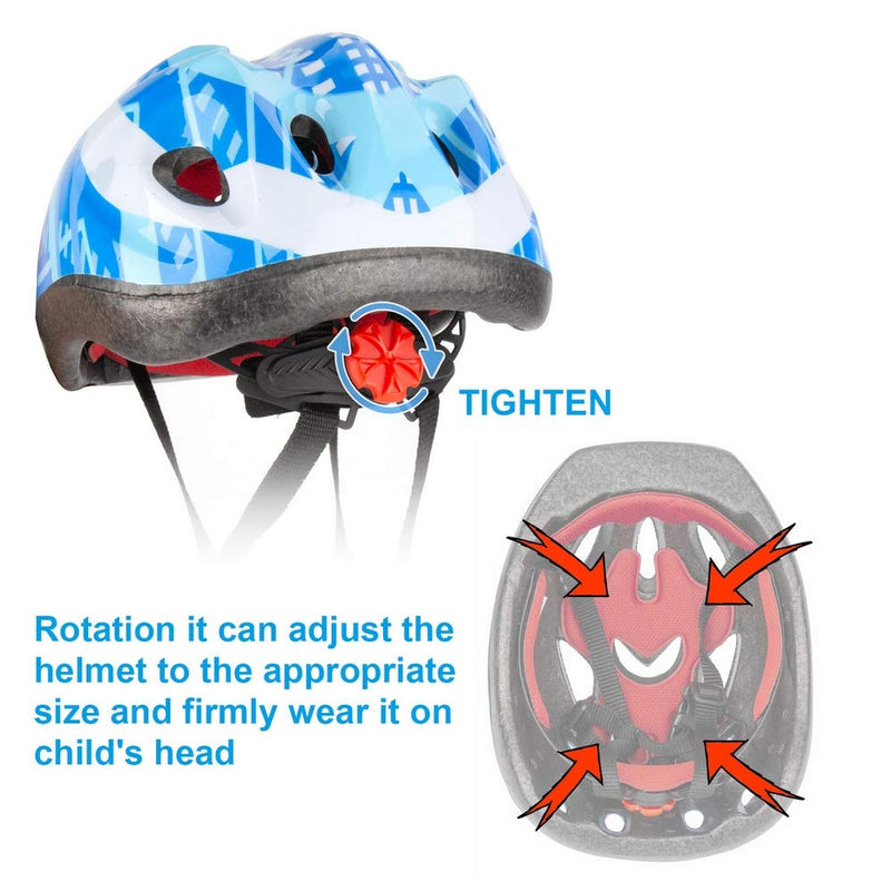 [Australia - AusPower] - Kid Bicycle Helmets, LX LERMX Kids Bike Helmet Ages 5-14 Adjustable from Toddler to Youth Size, Durable Kids Bike Helmet with Fun Designs for Boys and Girls 
