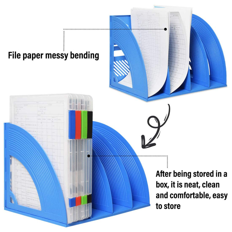 [Australia - AusPower] - Lemical Portable A4 Magazine File Box Document Paper Organizer With Buckle Closure Transparent Plastic File Container School Office Supplies Clear Desk File Holder green 