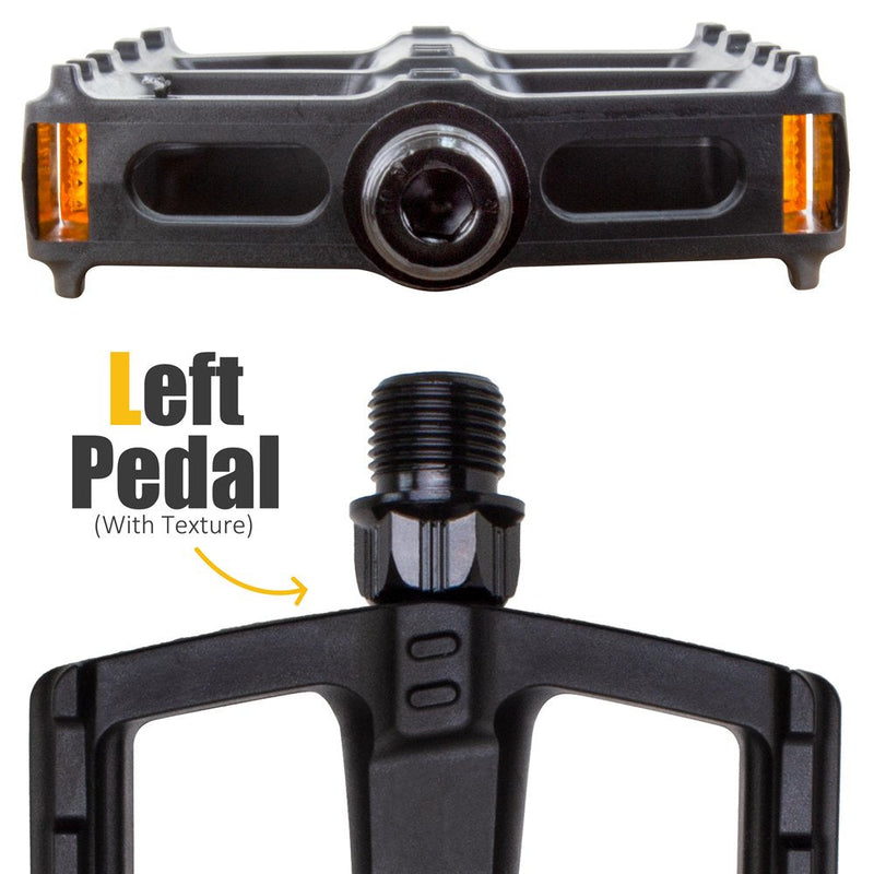 [Australia - AusPower] - BV Bike Pedal Set, Bicycle Pedals, 9/16-Inch Boron Steel Spindle, Pair 