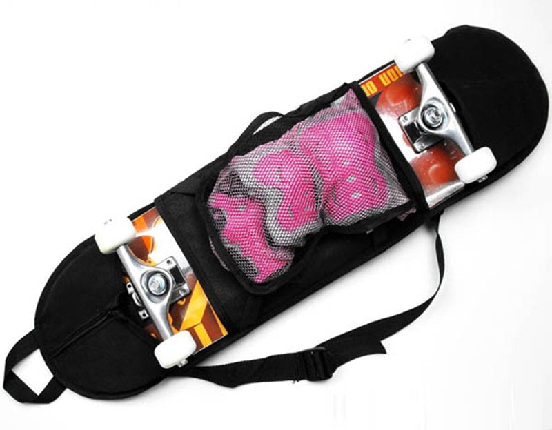 [Australia - AusPower] - Cooplay 32" 8" Black Skateboard Carry Bag Backpack Rucksack Straps with Mesh 