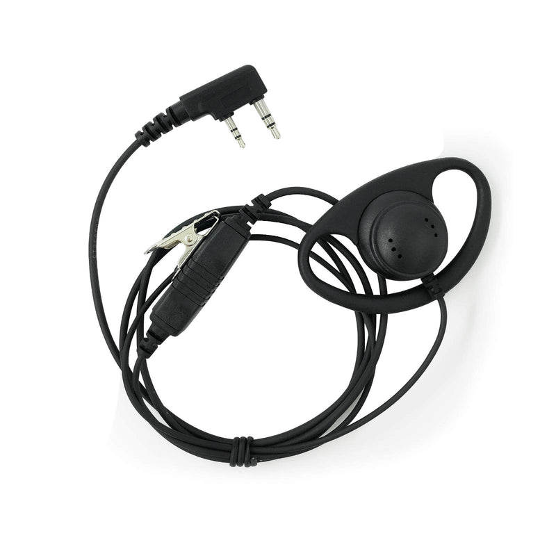 [Australia - AusPower] - Amasu D Shape Earhook Earpiece Compatible with TK2131 TK3131 TK2206 Portable Radio 