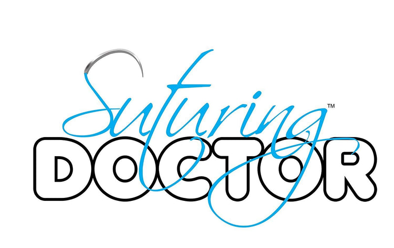 [Australia - AusPower] - Suturing Doctor Pads 2pc Set - Flesh Skin-Tone Colour with Free 12 x Needles and Free 1 x Needle Holder - Start Practicing Straight Away! As seen on The BBC TV 