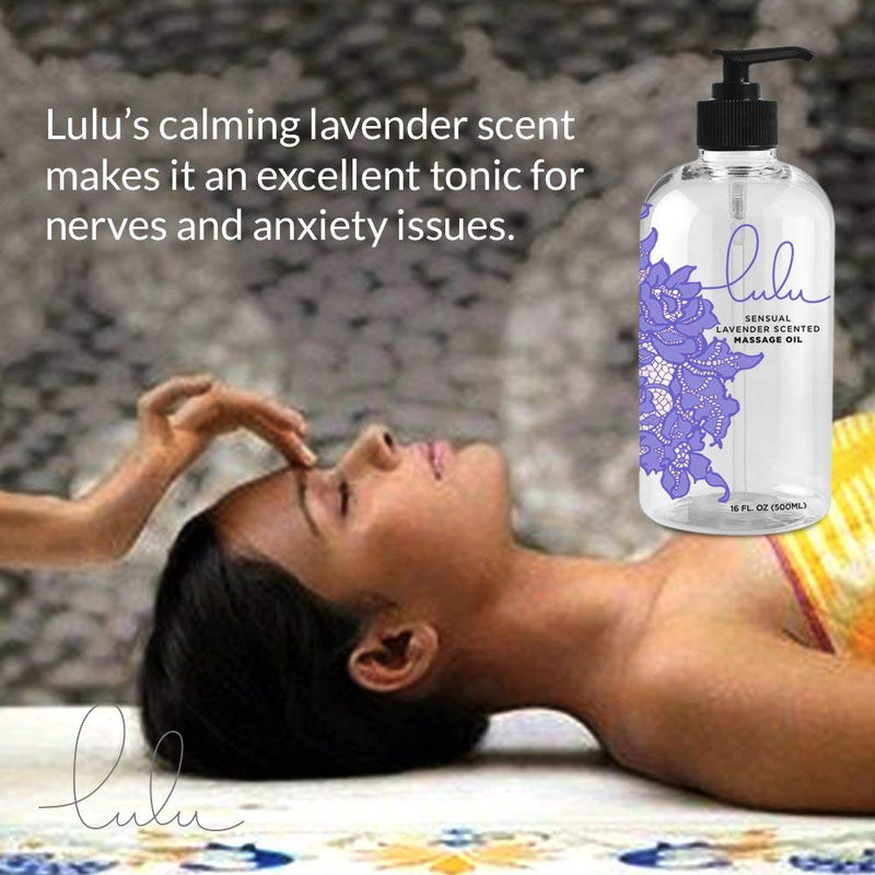 [Australia - AusPower] - Lulu Lavender Massage Oil 16oz & Lulu Vanilla Massage Oil 16oz 