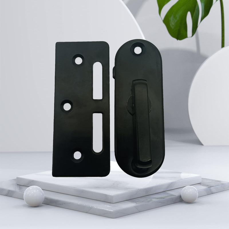 [Australia - AusPower] - 90 Degree Sliding Door Lock, Warehouse Door Hardware kit, Right Angle Sliding Door Hook Lock 