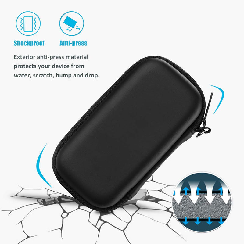 [Australia - AusPower] - ProCase Carrying Case for Crucial X8 Portable SSD 1TB / 500GB (Case Only), Hard Drive EVA Travel Case for Crucial X8 1TB / 500GB Portable External Solid State Drive –Black 