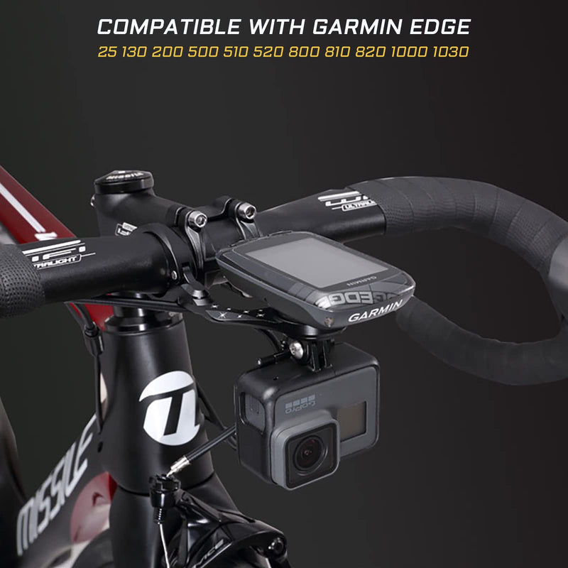 [Australia - AusPower] - KIEVODE Bike Extended Out-Front Mount Kit for Garmin Edge, Bicycle Handlebar Mount Computer GPS Holder for NiteRider Adapter, Sports Action Camera, 25 130 200 500 510 520 800 810 820 1000 1030 