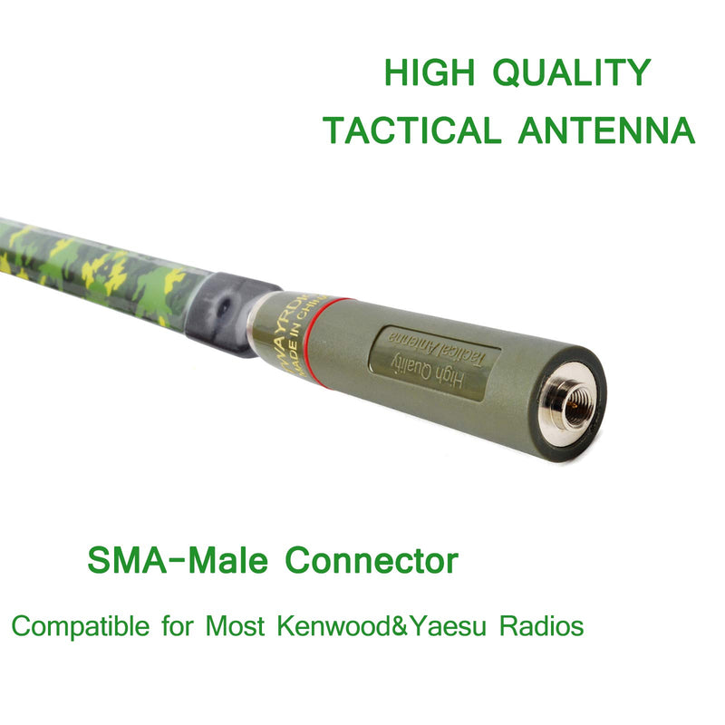 [Australia - AusPower] - TWAYRDIO Dual Band VHF UHF 2Meter 70cm Foldable Tactical Radio Antenna SMA Male 31.5 inch Two Way Radios Antennas for Yaesu FT-60 FT-70 FT-70D Puxing PX-325 PX-333 PX-2R PX-V6 PX-A6 PX-359 