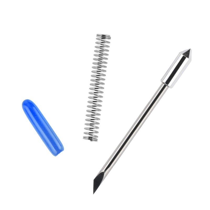 [Australia - AusPower] - HQMaster 60 Degree Vinyl Cutter Blades Lettering Blade for Graphtec Cutting Plotter, Blue Cap Pack Of 10 with Springs 60° 