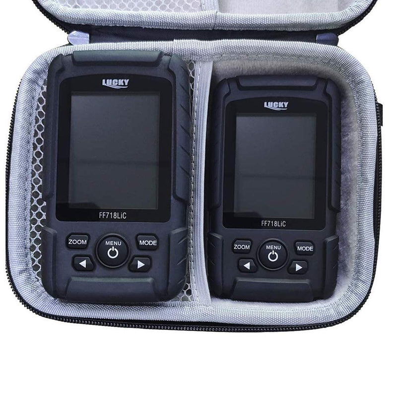 [Australia - AusPower] - LUCKY Hard Travel Case for LUCKY/LUCKYLAKER Handheld Fish Finder Boat Sonar Fishing Finders Transducer Kayak Fish Finder Waterproof for Ice Fishing 