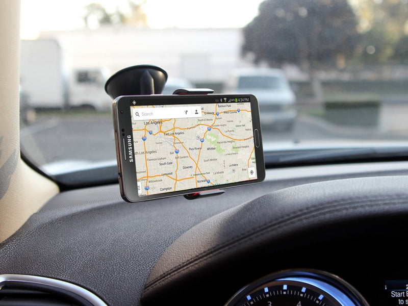 [Australia - AusPower] - Cellet Windshield Car Mount Holder for Phones Up to 3.8 Inches Wide - Retail Packaging Black Standard Packaging 