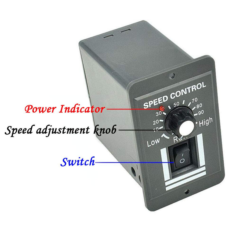 [Australia - AusPower] - DC Motor Controller X0520 20A 12V24V36V48V Motor Speed Control PWM Variable Speed Switch 