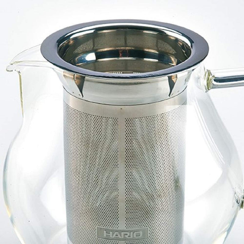 [Australia - AusPower] - Hario Tea Pitcher with Stainless Steel Filter, 450ml, Clear 450 ml 