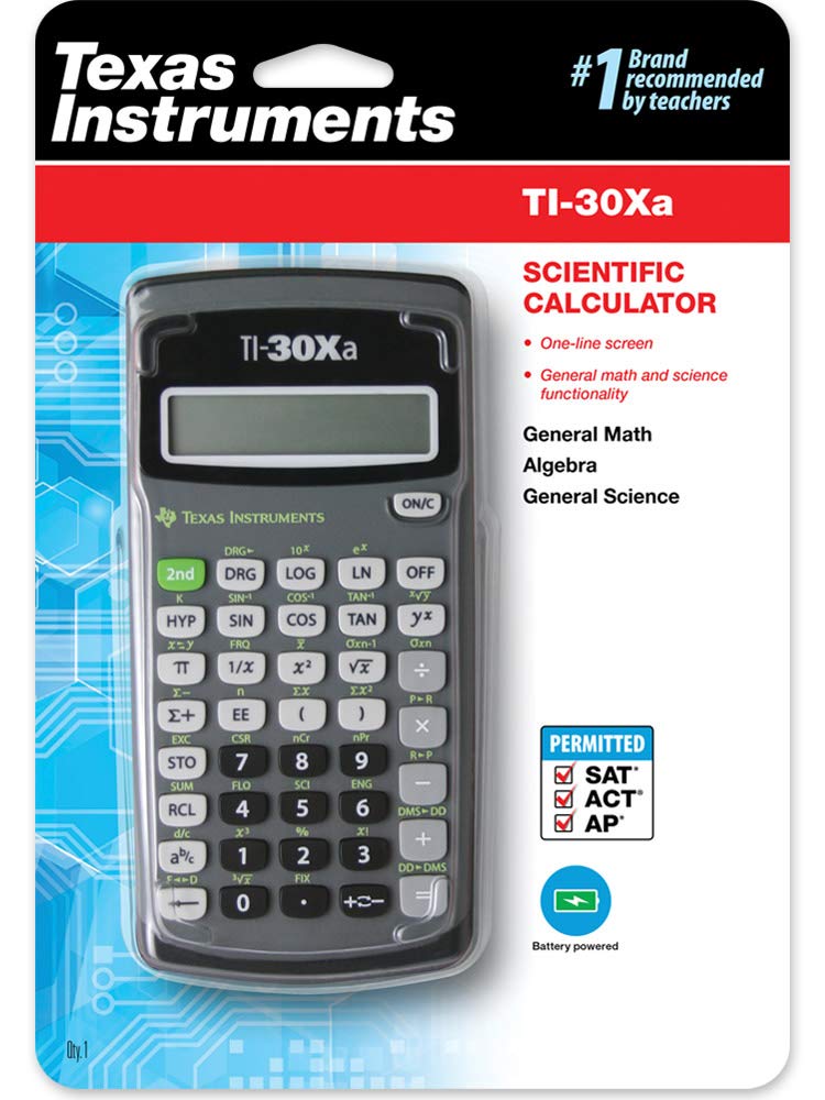 [Australia - AusPower] - Texas Instruments TI-30Xa Scientific Calculator Gray 