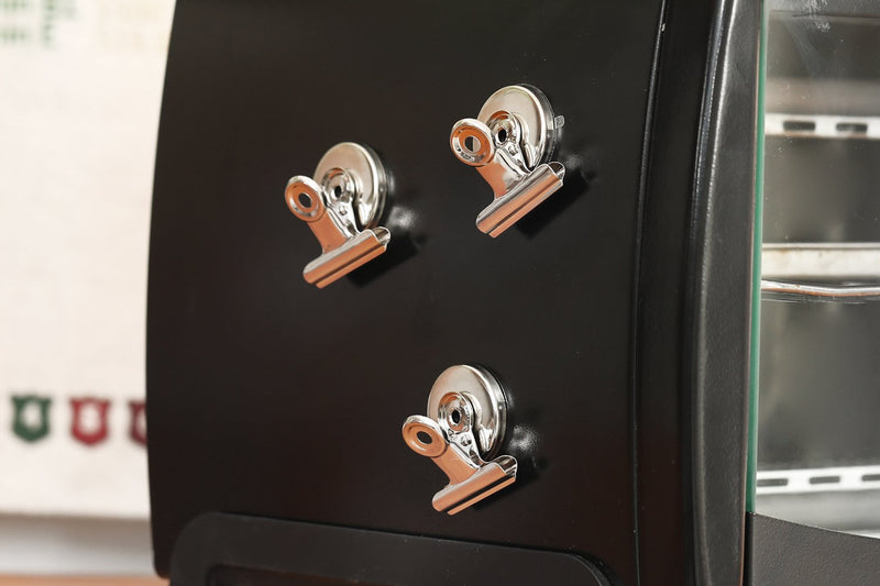 [Australia - AusPower] - Ninth Five Magnetic Clips - Heavy Duty Refrigerator Magnet Clips - 31mm Wide Scratch Safe - Clip Magnets Best for House Office School Use, Hanging Home Decoration, Photo Displays(12Pack) 