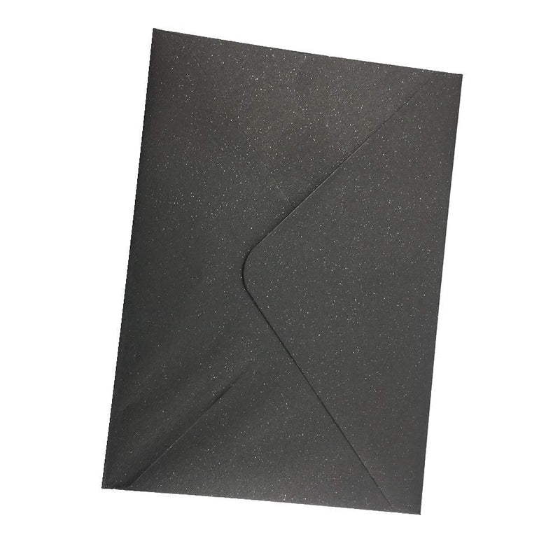 [Australia - AusPower] - 25 PCS Pearl Black A7 Envelopes,5.35 x 7.7 inches, Perfect for 5x7 Weddings Invitation Cards,Birthday Greeting RSVP Invite 