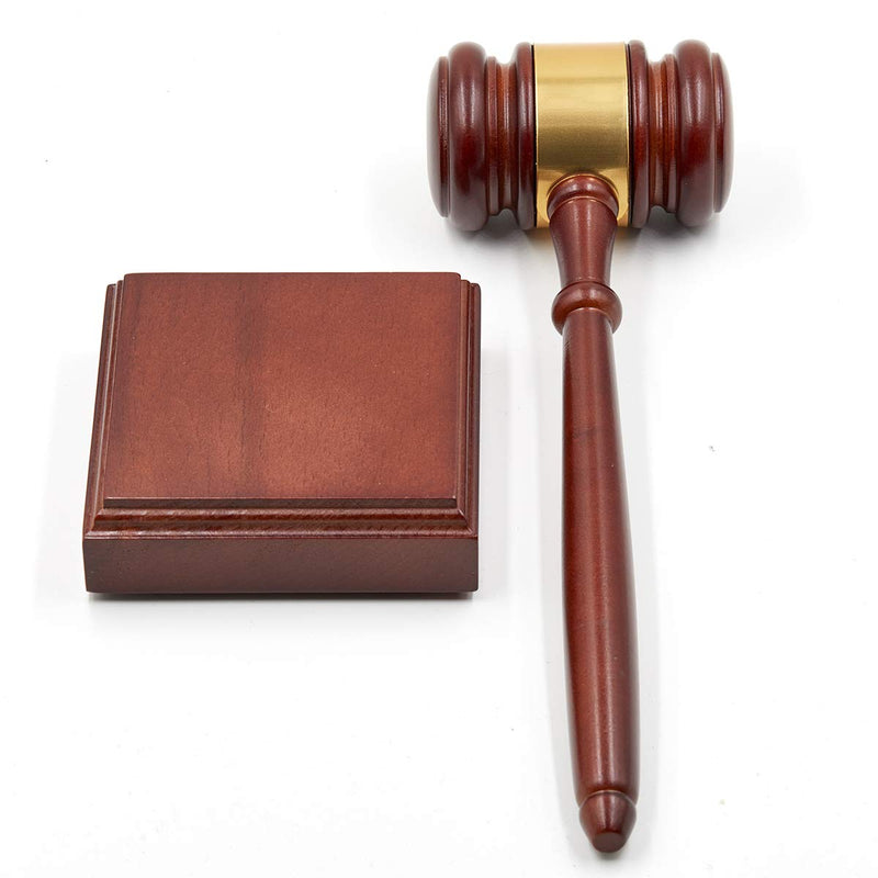 [Australia - AusPower] - Gavels Fast Wooden Gavel and Sound Block for Judge Lawyer Auction 