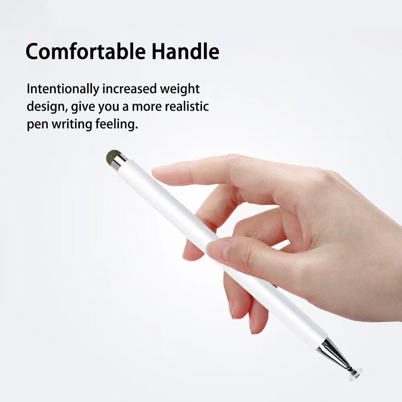 [Australia - AusPower] - Stylus Pens for Touch Screens with Anti-Scrolling Design, 2 in 1 Disc & Fiber Tip Stylus Pen for iPad with Magnetic Adsorption, Compatible with All Touch Screens - Free Replacement Disc Tip Upgraded, magnetic adsorption(1P) 