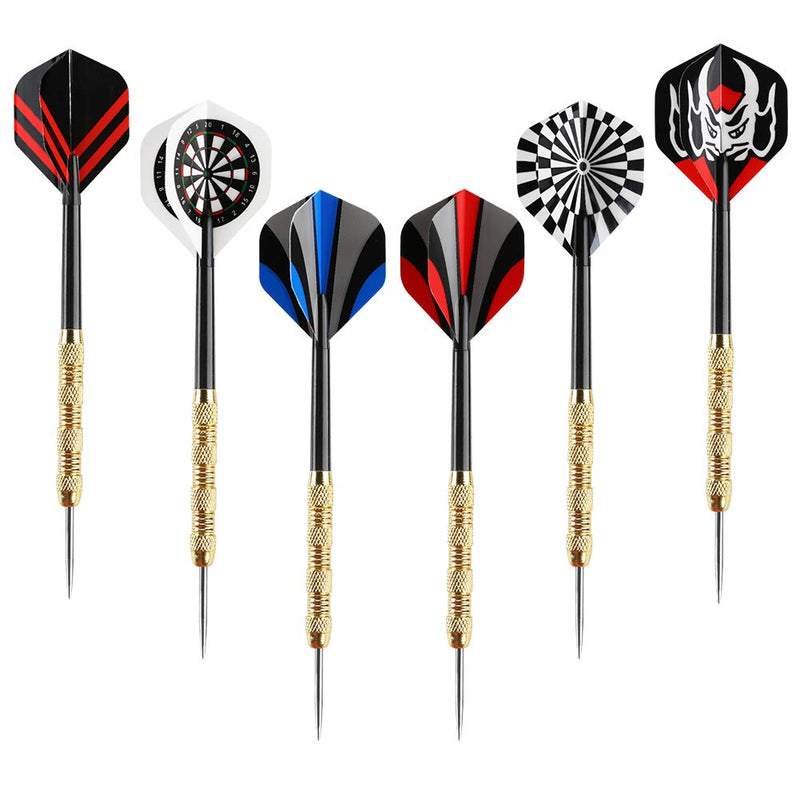 [Australia - AusPower] - Accmor Steel Tip Darts, Professional Metal Darts, Darts Metal Tip Set, Metal Darts for Dartboard,18 pcs 