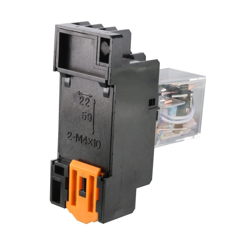 [Australia - AusPower] - uxcell 6 Pcs AC 110V/120V Coil 4PDT 35mm DIN Rail Power Relay + Socket 