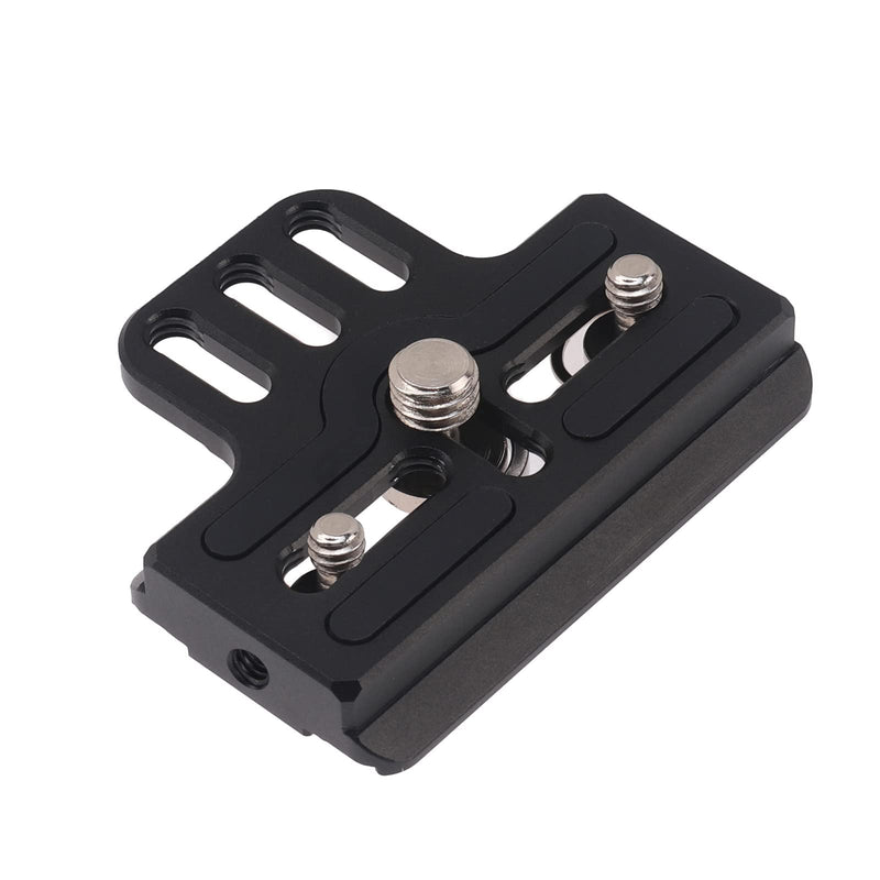 [Australia - AusPower] - FocusFoto Extended Upper Quick Release Baseplate QR Plate for DJI Ronin RS2 RSC2 RS3 Pro Gimbal Stabilizer Arca-Swiss Standard Camera Tripod Ballhead (Extended Version) 