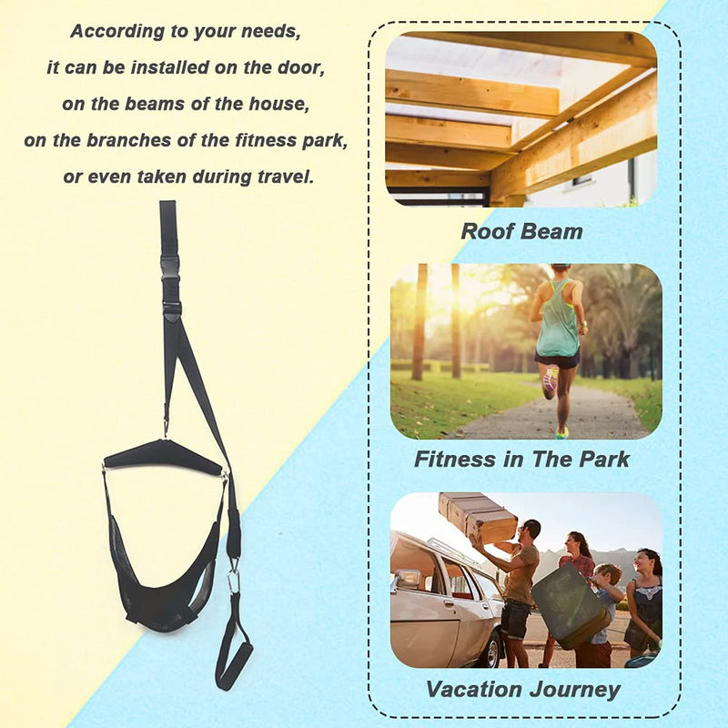 [Australia - AusPower] - Cervical Neck Traction Hammock Device, Over Door Spine Exerciser Support Brace Posture Corrector for Relief Head Shoulder Pain 