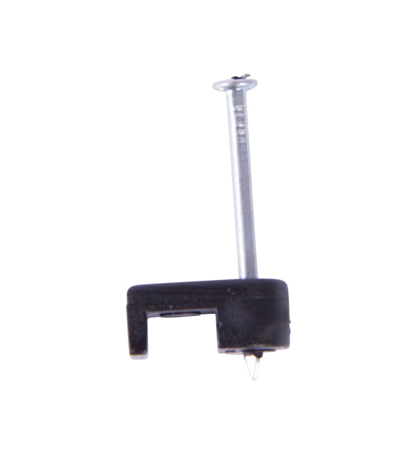[Australia - AusPower] - Gardner Bender PSB-1600T Low-Voltage Cable Staple, 3/16 Inch., CAT6 / RG-59 / RG-6 / Polyethylene - UV Resistant, Splinter Free, Black 