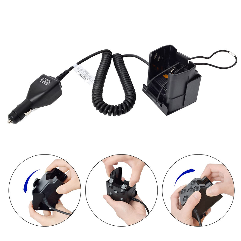 [Australia - AusPower] - UAYESOK Car Charger Base RLN4883 Vehicle Travel Battery Rapid Charger for Motorola HT750 HT1250 HT1250 LS MTX9250 GP328 GP380 HT1550xls PR860 PRO5150 HT Walkie Talkie J6303A 