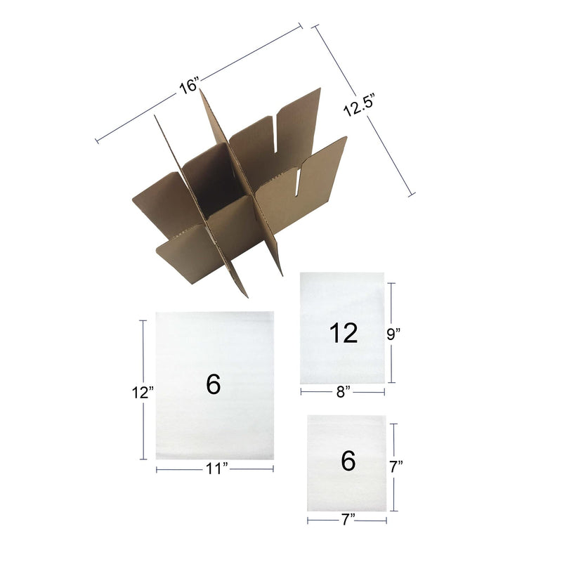 [Australia - AusPower] - Dish cell divider kit- Box compartments & foam pouches 