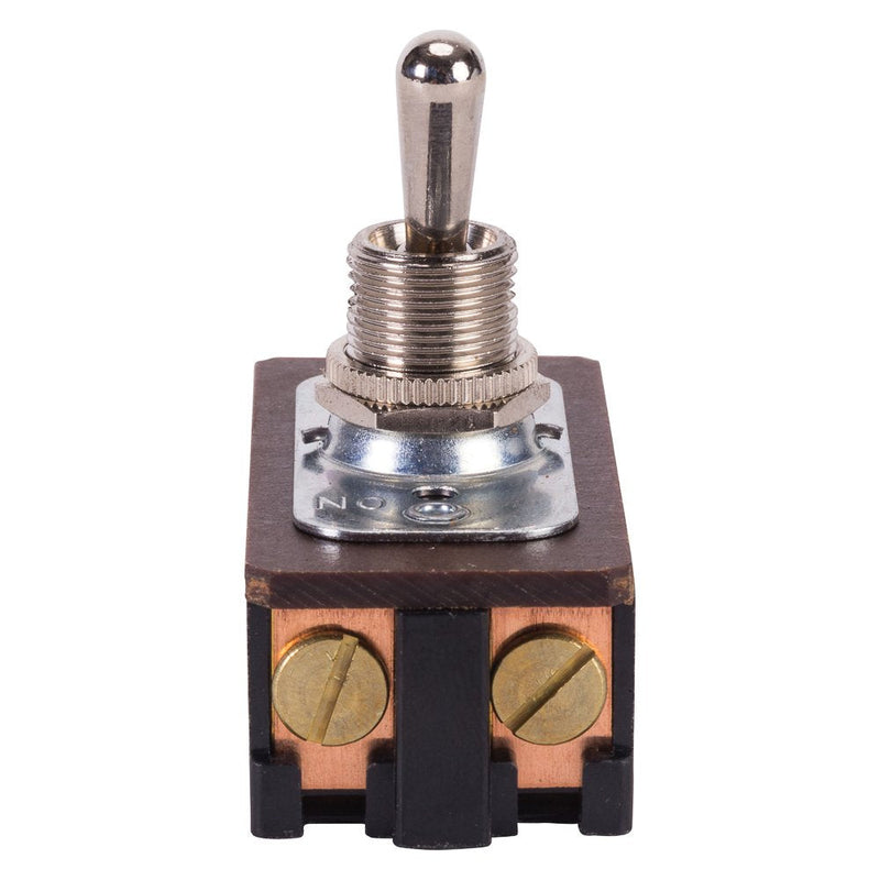 [Australia - AusPower] - Toggle Switch, Maintained Contact and Multiple Pole, On Off Circut Function, DPST, Brass/Nickel Actuator, 20/10 amps at 125/250 VAC/DC, Screws Connection 