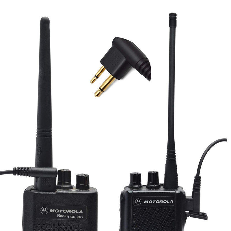 [Australia - AusPower] - HYS 2Pin D Shape Earpiece Headset PTT for Two Way Radio for Motorola 2-Pin Walkie Talkies CLS1410 CLS1110 CP200 CP185 CP040 CP1200 GP300 GP2000 GP88 GP3188 Radio(3 Pack) 