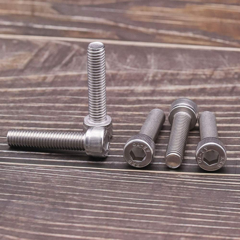 [Australia - AusPower] - M8-1.25 x 35mm Socket Head Cap Screws Bolts (M3 to M10 Available) 304 Stainless Steel 18-8, Allen Socket Hex Drive, Full Thread, Coarse Thread, Bright Finish, 20 PCS M8 x 35mm (20 pcs) 