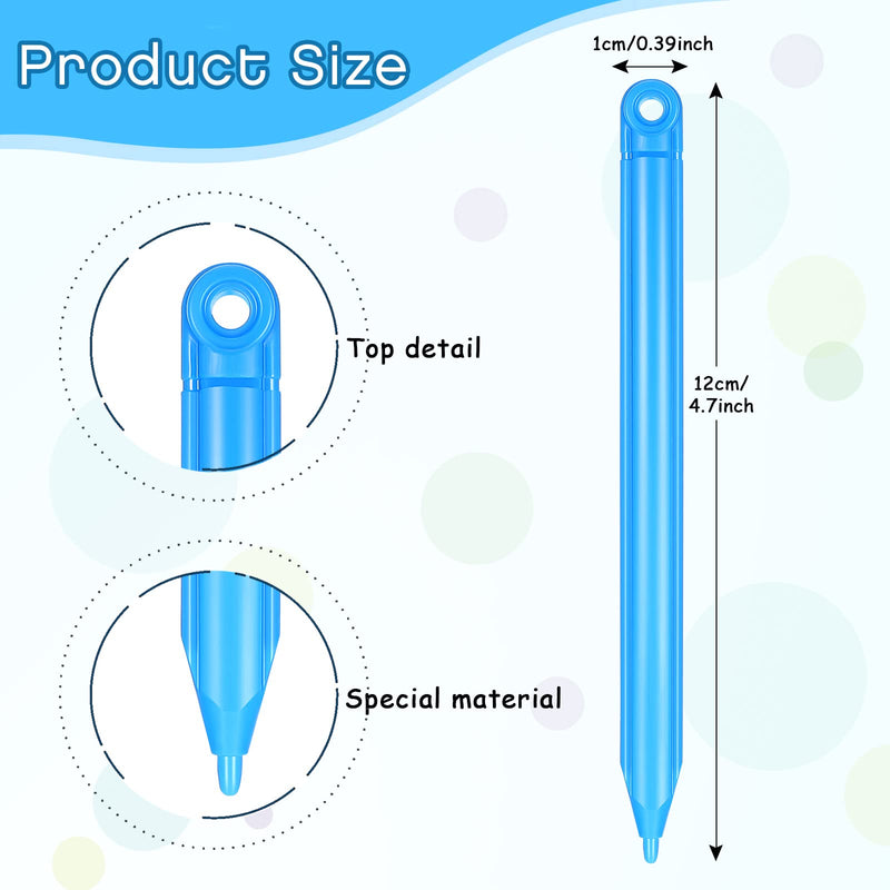 [Australia - AusPower] - 6 Pieces Replacement Stylus Drawing Pen 4.7 Inch Drawing Tablet Pens Kids' Electronics Pens for LCD Writing Tablet 
