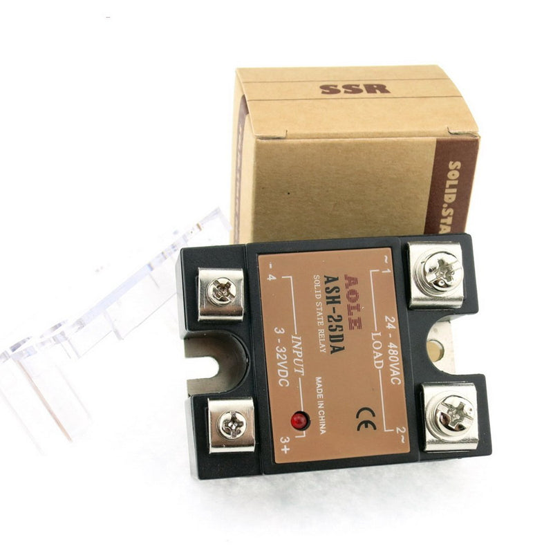 [Australia - AusPower] - WerFamily SSR Solid State Relay SSR-25DA DC-AC 3-32V DC / 24-480V AC / 25A DC to AC 