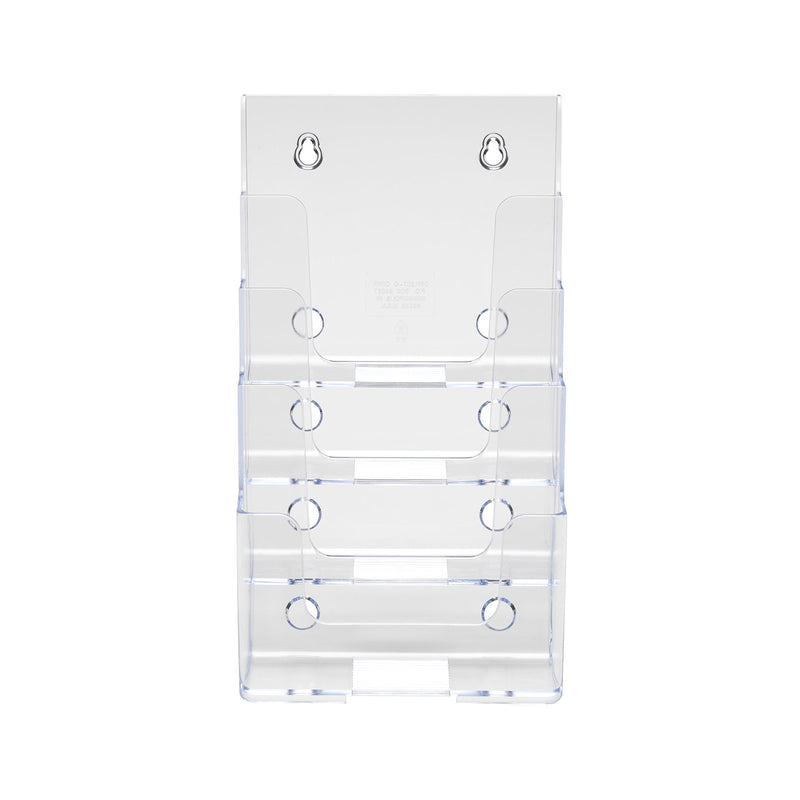 [Australia - AusPower] - Deflecto 77901 Four-tier multi-compartment medium size docuholder, 6-1/2wx6-1/4dx10h, clear 1 