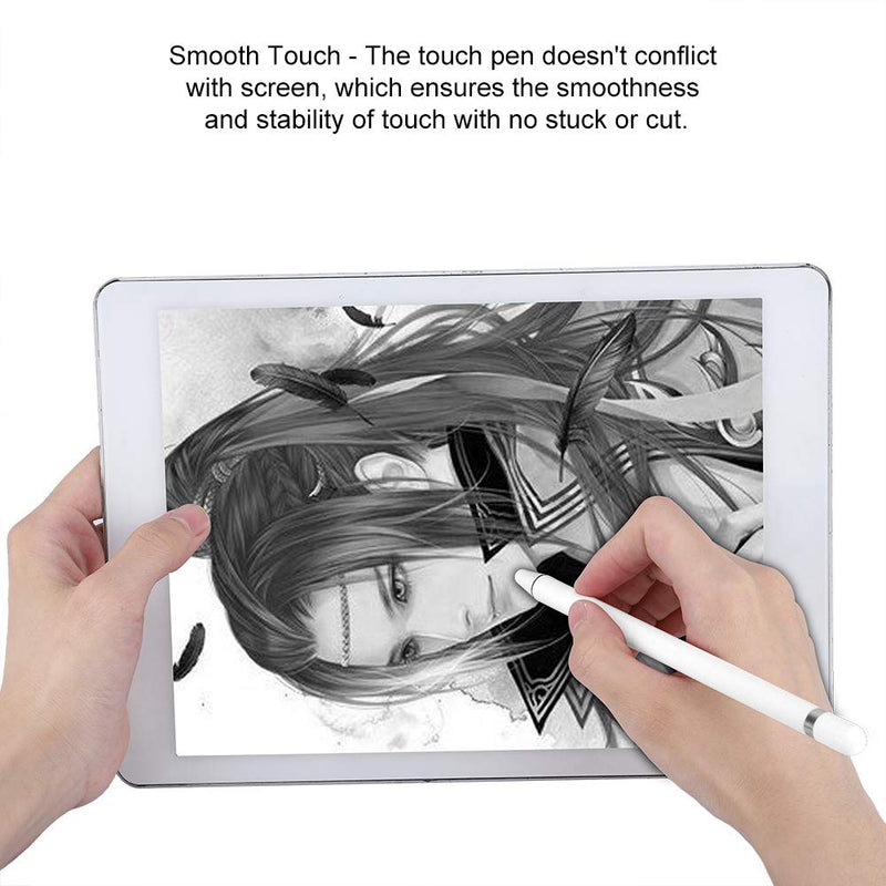 [Australia - AusPower] - Capacitive Pen Touch Screen Pen Smooth Touch Tablet Touch Pen, Stylus Touch Pen IPhone Pc Macs Pad Androids Phone Smartphones For IPad Phone Apples Phone(White) 