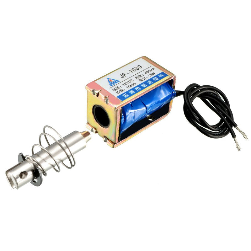 [Australia - AusPower] - uxcell DC 12V 25N 10mm Stroke Pull Type Open Frame Solenoid Electromagnet Linear Motion JF-1039 