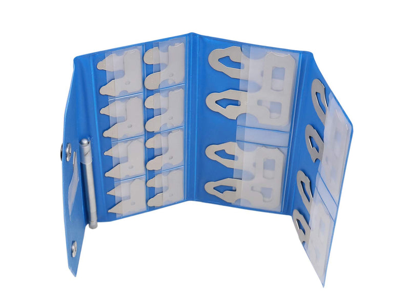 [Australia - AusPower] - Accusize Industrial Tools 25 Pc Radius Gage Set Fractional 1/64-1/2'' Gages with Holder, 3602-5021 