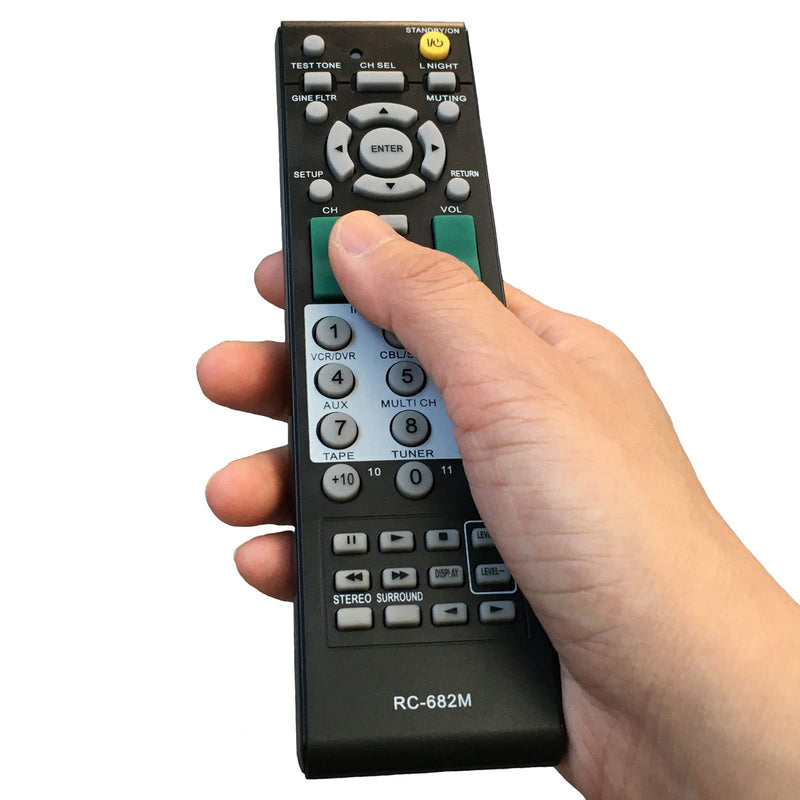 [Australia - AusPower] - Universal A/V Receiver Replaced Remote Control RC-682M RC-681M Fit for Onkyo Audio/Video HT-R340 HT-R530 HT-R540 HT-R550 HT-SR600 HT-SR800 TX-SR505 TX-SR604 TX-SR605 