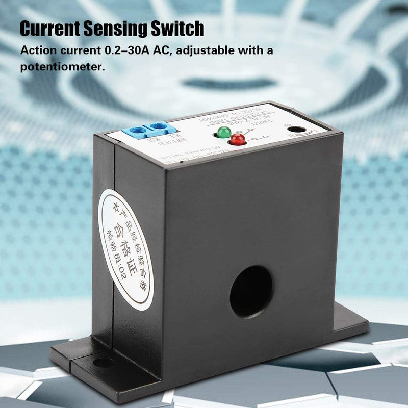 [Australia - AusPower] - Current Sensing Switch, Normally Open Current Sensing Relay Adjustable AC 0.2A -30A (SZC23-NO-AL-CH Model) 