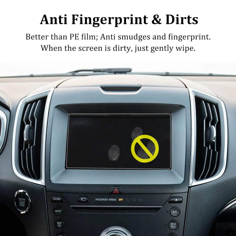 [Australia - AusPower] - Navigation Screen Protector for Ford Edge 2019 2018 2017 2016 2015,BUENNUS Center Console Tempered Glass Touch Screen Protective Film for 15-19 Ford Edge SE SEL ST Titanium/2019 Ranger XL XLT Lariat 