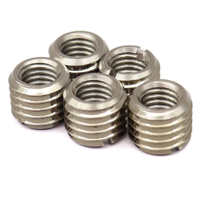 [Australia - AusPower] - GXARTS 5 x Thread ADAPTERS M12 12MM Male to M8 8MM Female Threaded Reducers Female Screw Sleeve Conversion Nut Female Screw Sleeve Conversion Nut M12-M8(12MM-8MM) 