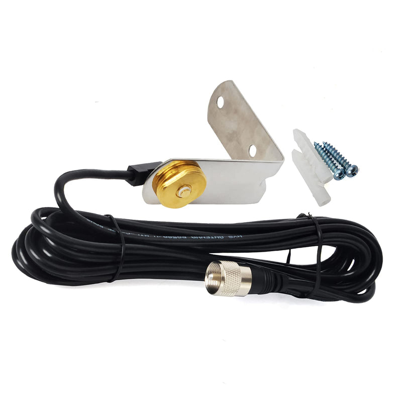 [Australia - AusPower] - TWAYRDIO Mobile Radio Antenna Roof Mount NMO Installation 13ft RG58 Coaxial Extension Cable PL259 Connector with Stainless Steel L-Bracket for Motorola Kenwood Vertex HYT Radios 