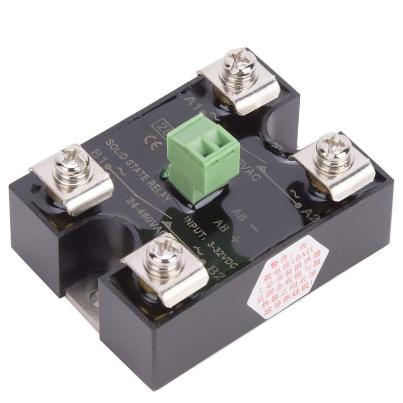 [Australia - AusPower] - Berm Single Channel DC Solid State Relay Controls Dual Channel AC 1-Phase SSR 24-480VAC(25A) 